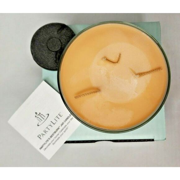 VTG Partylite 3-Wick Jar Candle 19.8oz NIB Coconut Chocolate Mousse p1j/p17484 - Picture 2 of 2